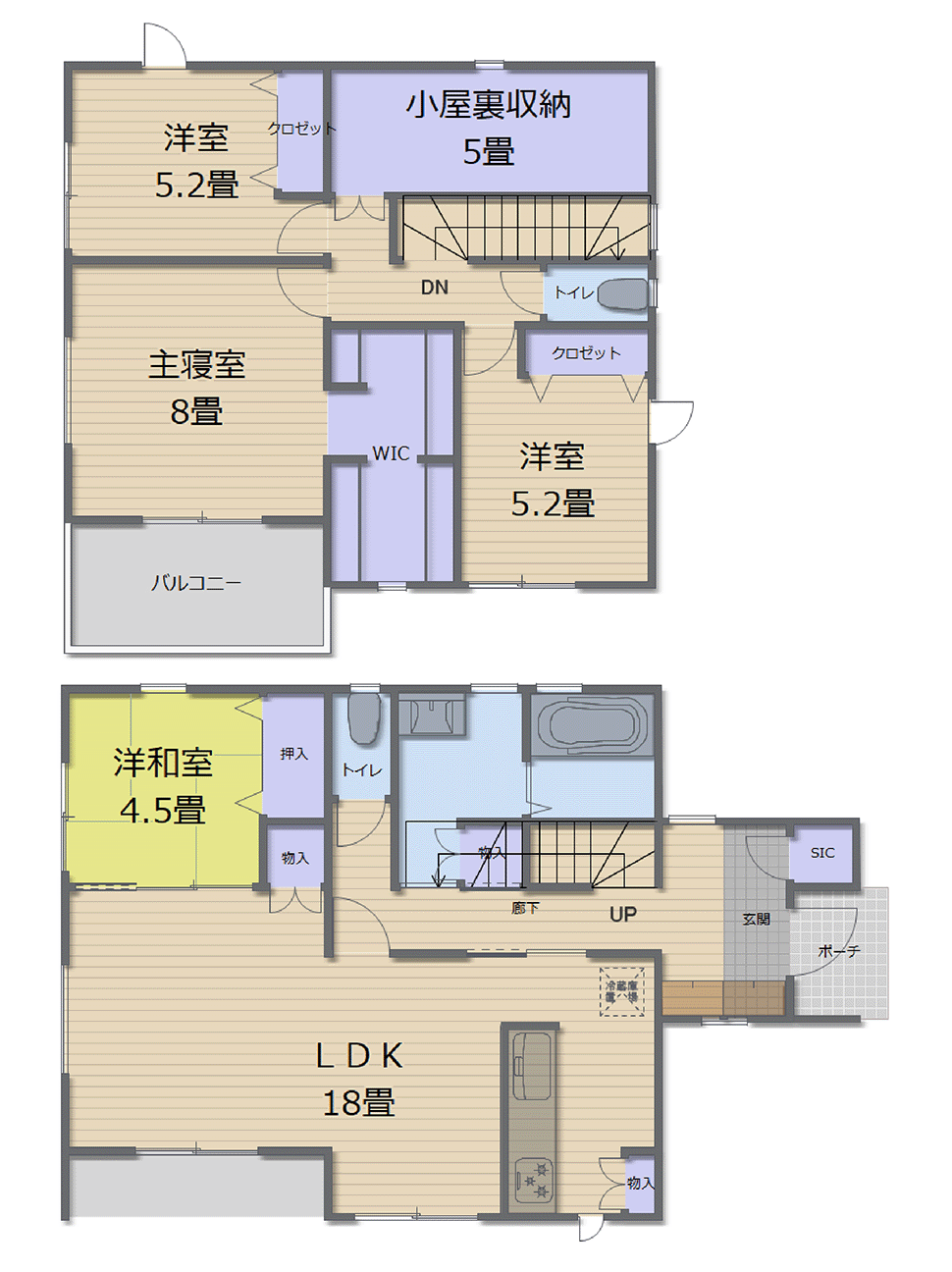フォリア利府加瀬7 II　1号地　間取り
