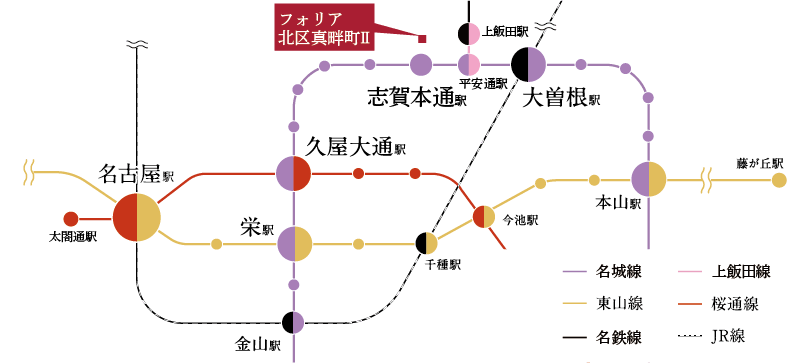 地下鉄・JR路線図
