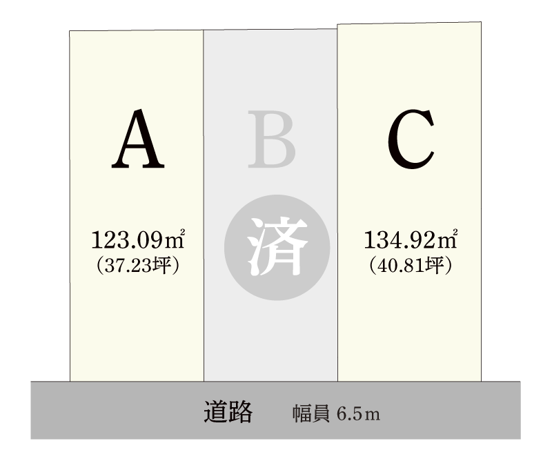 フォリア名東豊が丘区画図